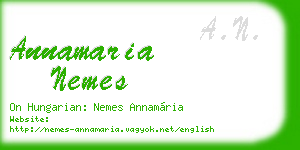 annamaria nemes business card